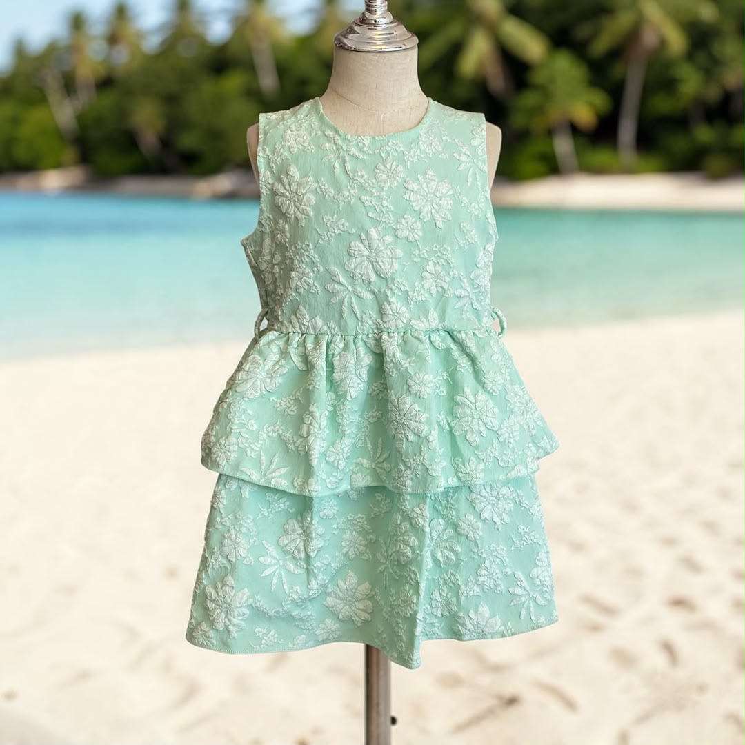 Fall bright flower dress