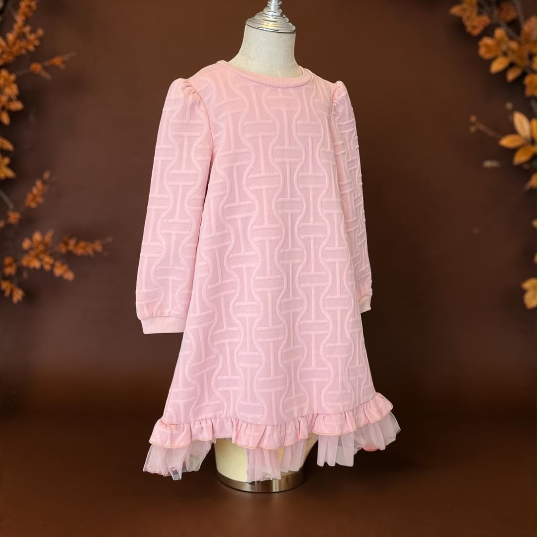 Fall long sleeves  dress girls